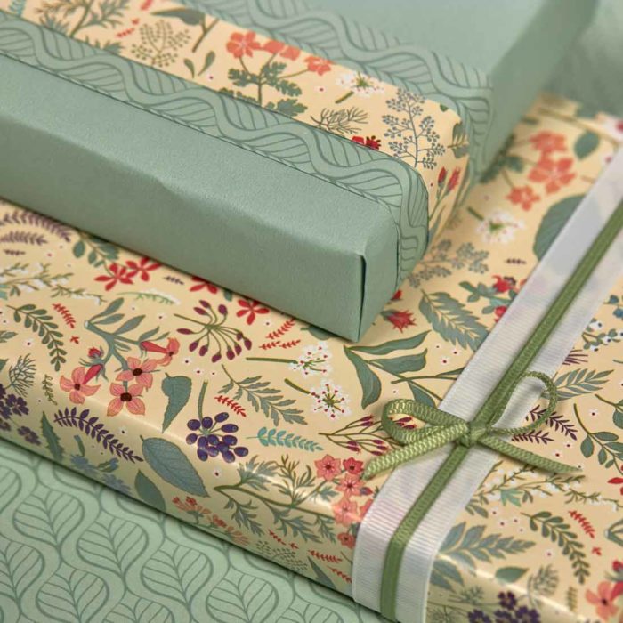 Image of: Gift wrap Flowergarden