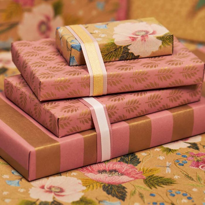 Image of: Gift wrap Leaf Rose/gold 55cm