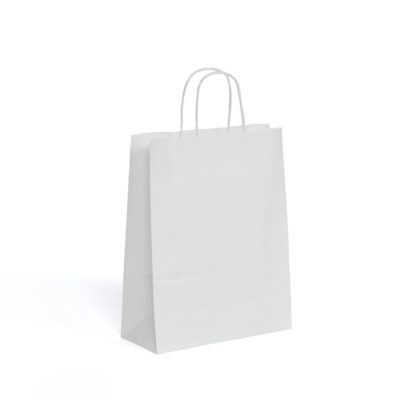 Image of: Paperbag white, twisted handle 240x110x310mm