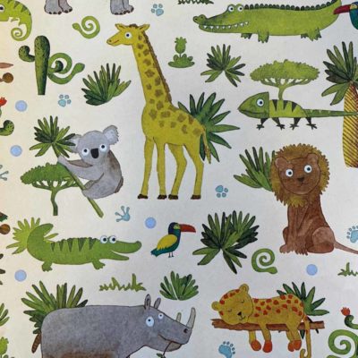 Image of: Gift wrap Kids Zoo 50cm