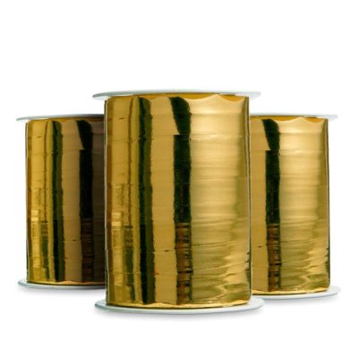 Image of: Metallic Ribbon, shiny Gold