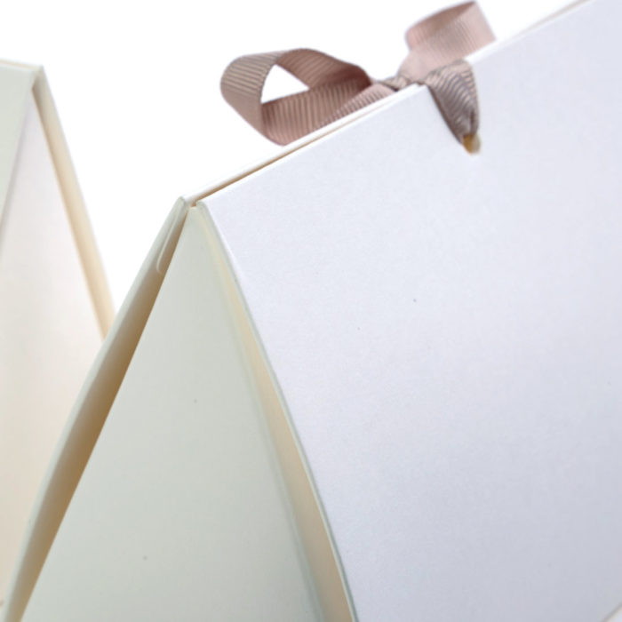 Image of: Triangle box White 160x80x110mm. REMEMBER TO ORDER RIBBON