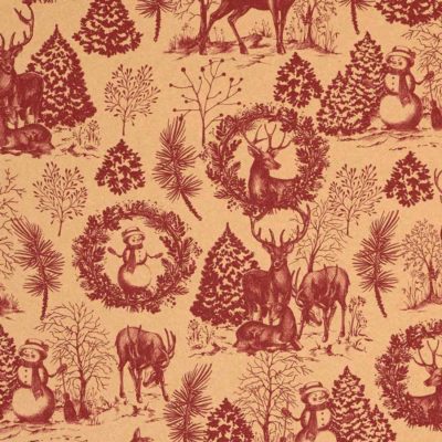 Image of: Gift wrap Christmas Forest 57cm