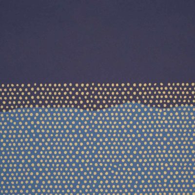 Image of: Gift wrap Half Dots Blue/Gold 57cm