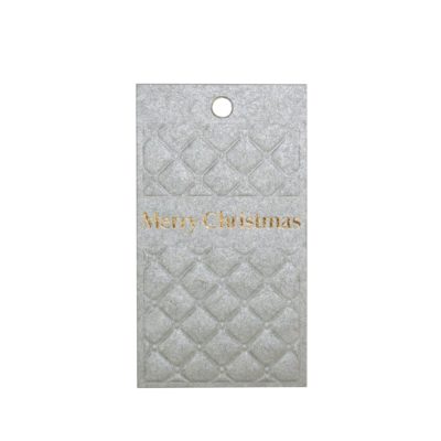 Image of: To & from hang tag, embossing, Silver