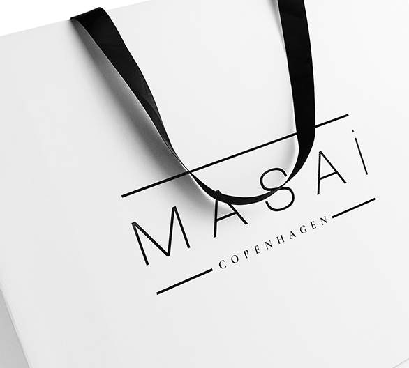 Masai luxury paper bag closeup