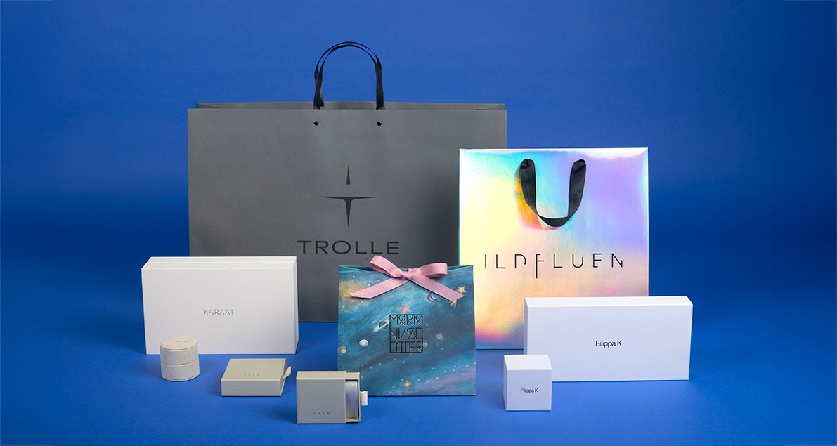 Mixed Luxury branded packaging