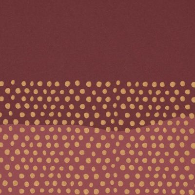 Image of: Gift wrap Half Dots Bordeaux/Gold 57cm